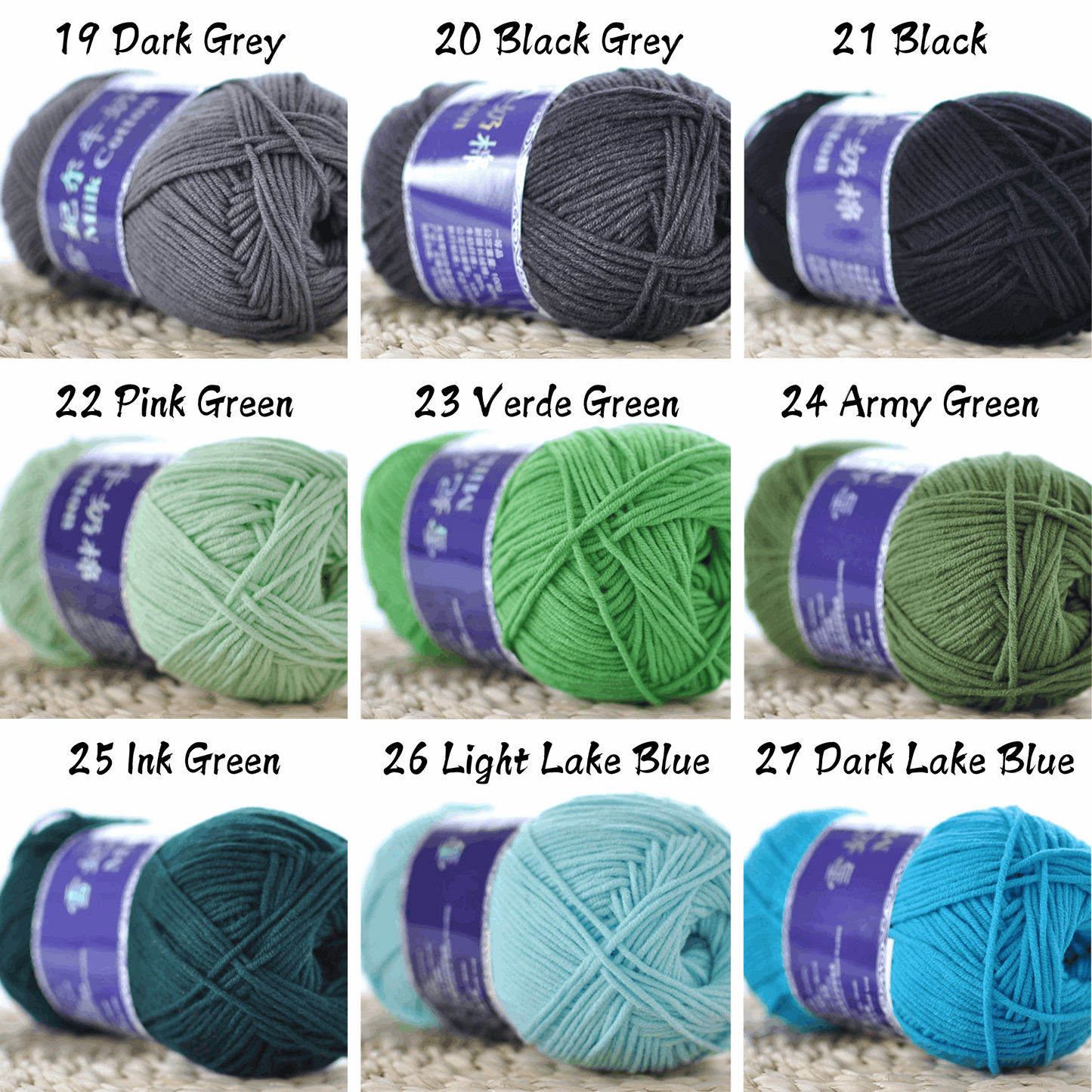 5-Ply Milk Cotton Yarn (100g) – Milk Cotton Yarn for Crocheting and Knitting