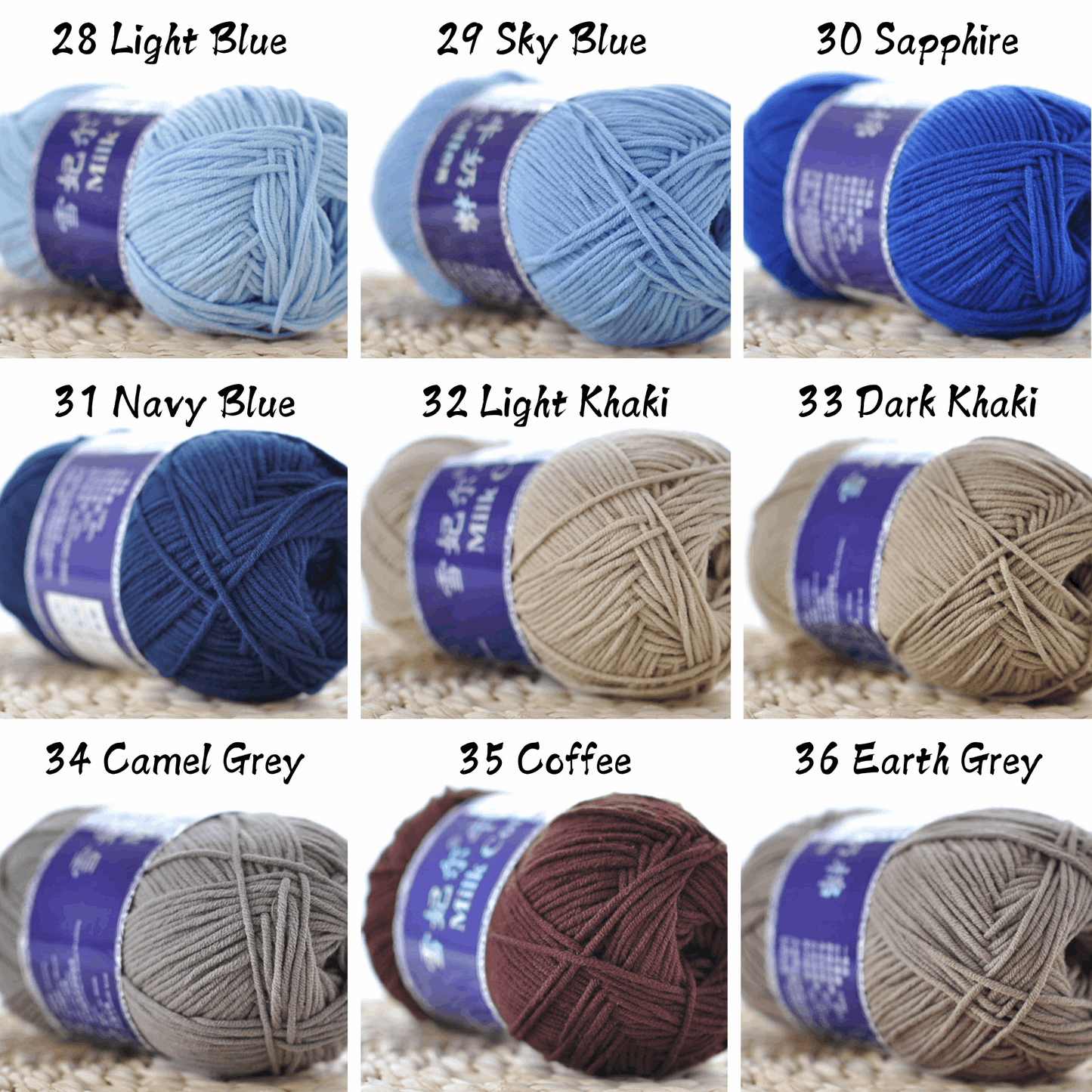 5-Ply Milk Cotton Yarn (100g) – Milk Cotton Yarn for Crocheting and Knitting
