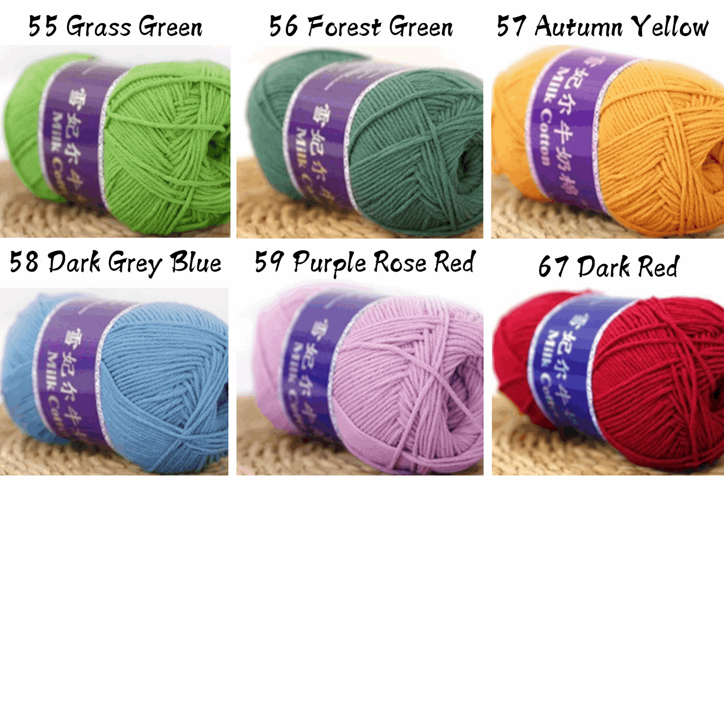5-Ply Milk Cotton Yarn (100g) – Milk Cotton Yarn for Crocheting and Knitting