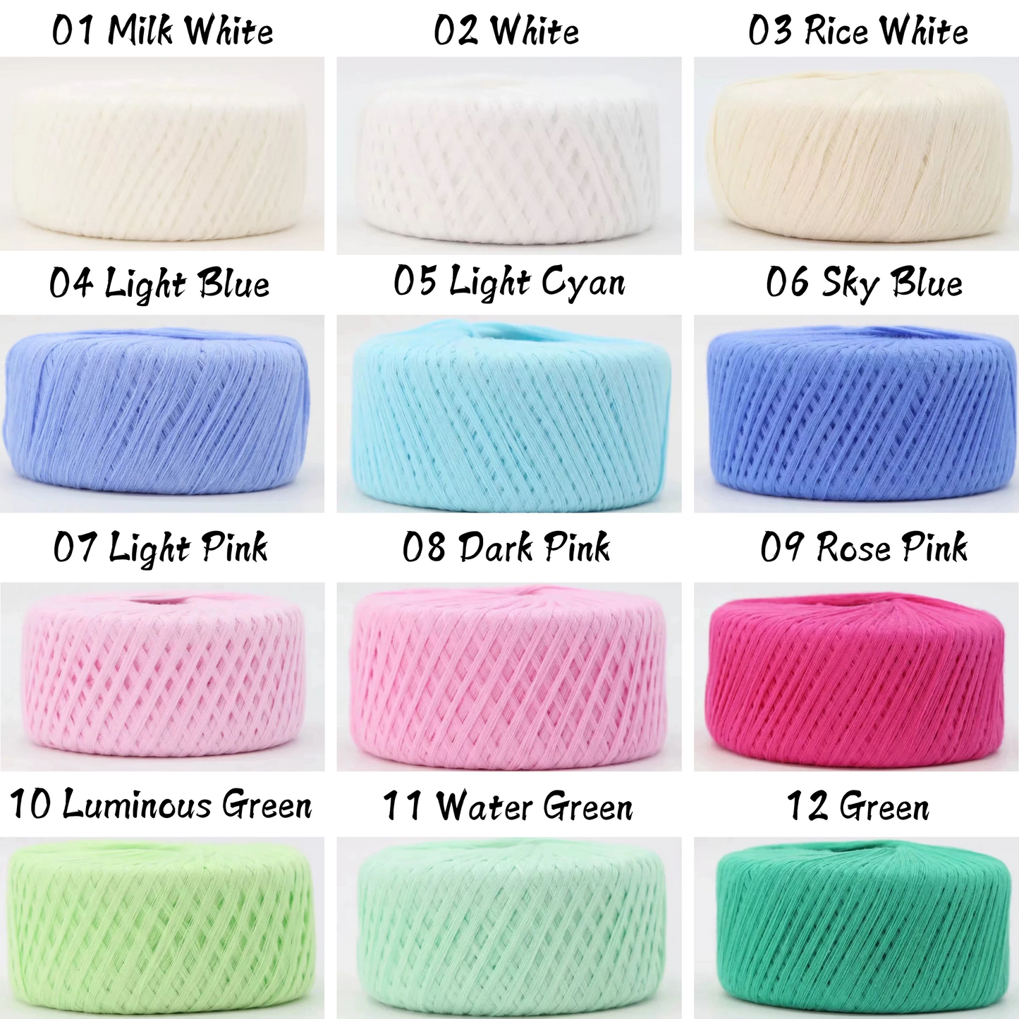 100% Cotton Yarn (125g) - Soft Cotton Yarn for Crocheting and Knitting
