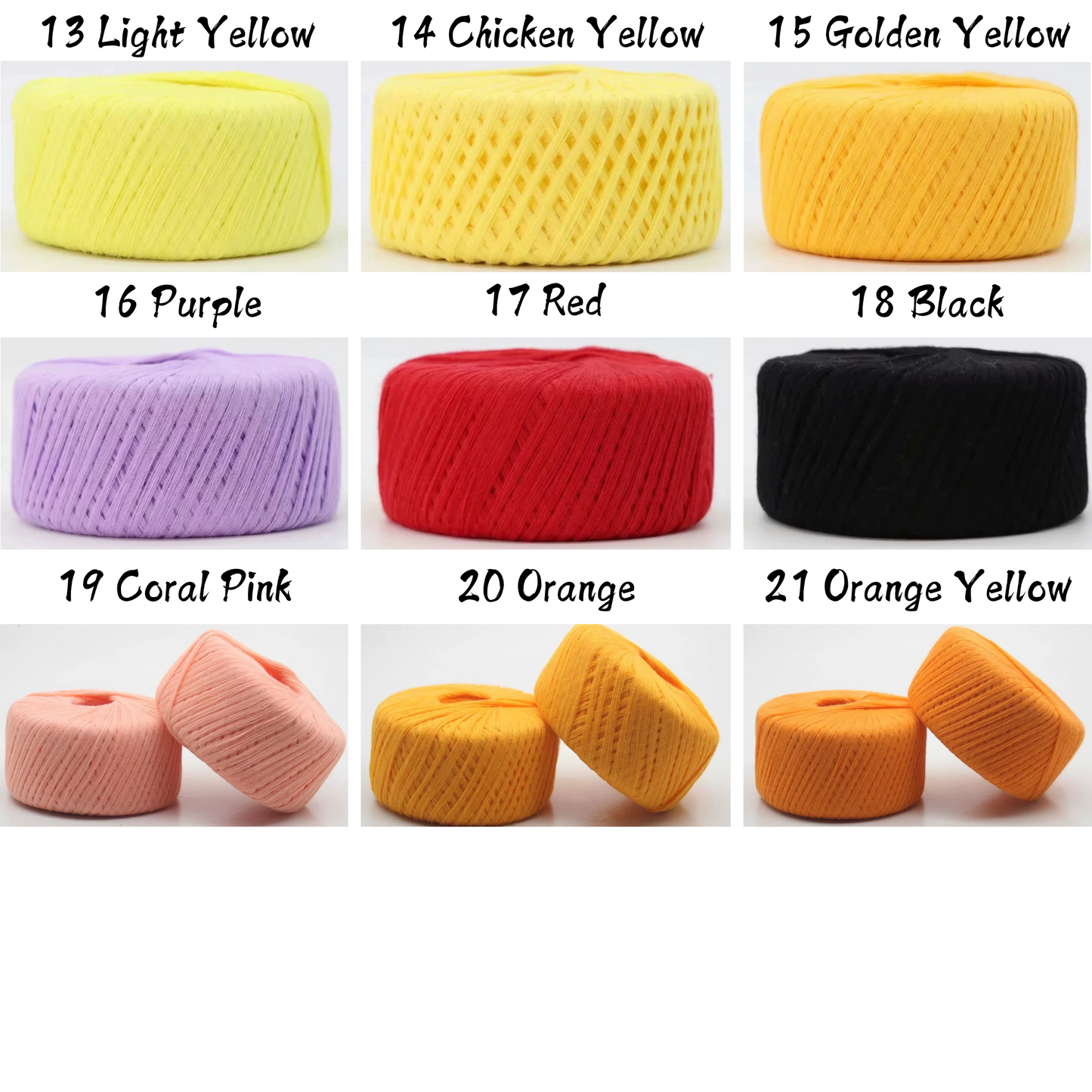 100% Cotton Yarn (125g) - Soft Cotton Yarn for Crocheting and Knitting