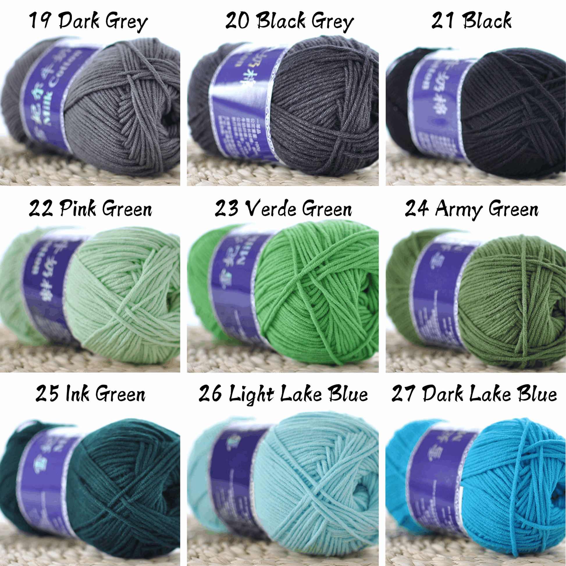 5-Ply Milk Cotton Yarn (100g) – Milk Cotton Yarn for Crocheting and Knitting