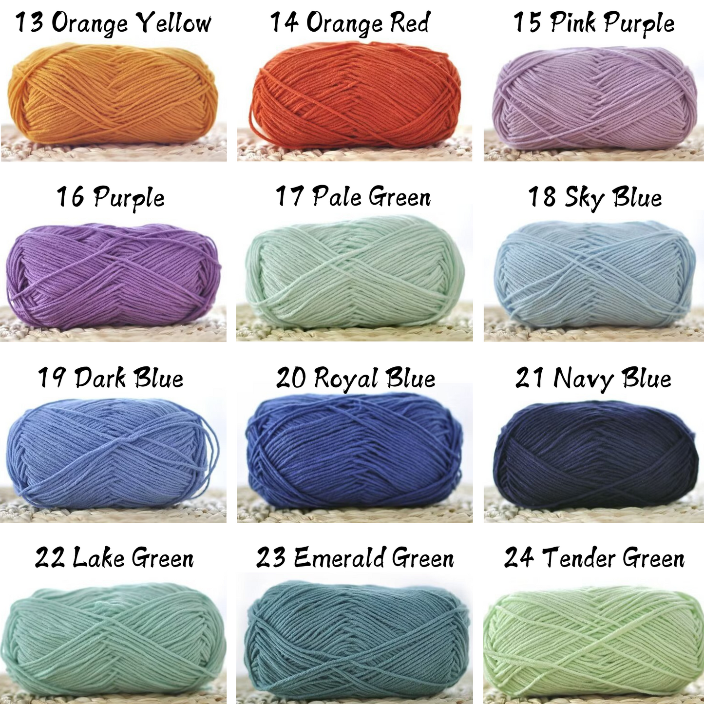 4-Ply Milk Cotton Yarn (40g) – Milk Cotton Yarn for Crocheting and Knitting